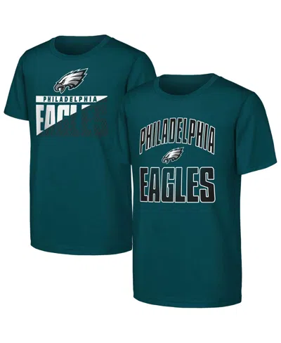 Outerstuff Kids' Big Boys And Girls 2-pack Midnight Green Philadelphia Eagles Never Quit T-shirt Set