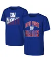 Outerstuff Big Boys And Girls 2-pack Royal New York Giants Never Quit T-shirt Set In Multi