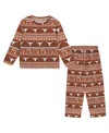 Outerstuff Big Boys And Girls 2-piece Texas Orange Texas Longhorns Ugly Sweater And Pajama Set In Orange