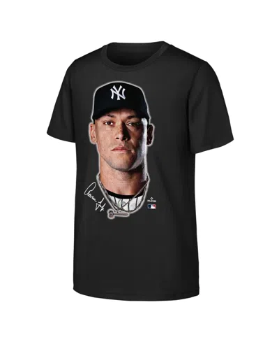 Outerstuff Kids' Big Boys And Girls Aaron Judge Black New York Yankees Headliner T-shirt
