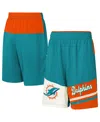 Outerstuff Big Boys And Girls Aqua Miami Dolphins Fandemonium Mesh Shorts In Blue