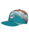 Outerstuff Big Boys And Girls Aqua Miami Dolphins Make Noise Adjustable Hat In Blue