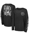 Outerstuff Big Boys And Girls Black Atlanta Falcons Rumble Long Sleeve T-shirt In Black
