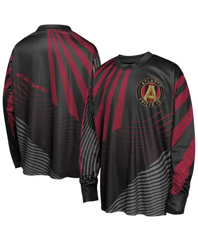 Outerstuff Kids' Big Boys And Girls Black Atlanta United Fc Nifty Netminder Long Sleeve T-shirt