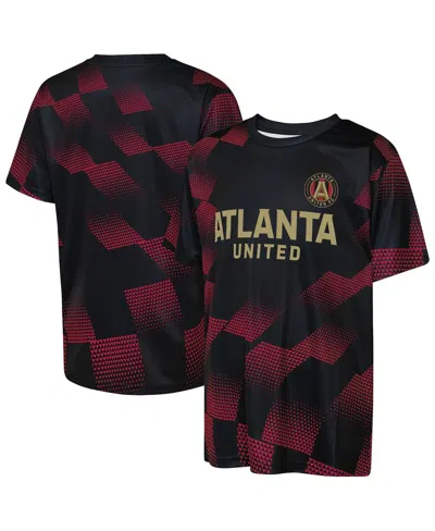 Outerstuff Kids' Big Boys And Girls Black Atlanta United Fc Sheer Thrill T-shirt