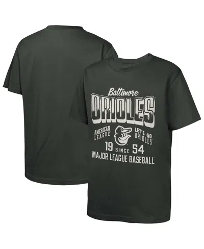 Outerstuff Kids' Big Boys And Girls Black Baltimore Orioles Headliner T-shirt