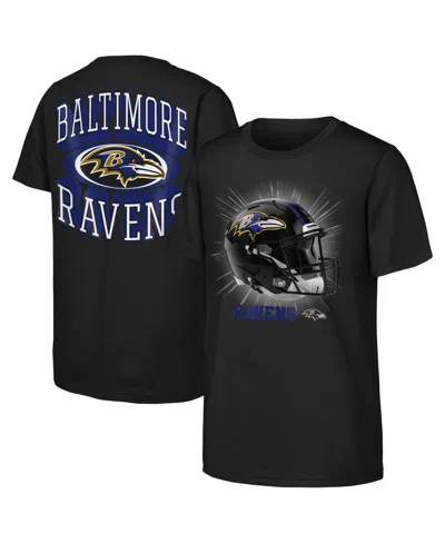 Outerstuff Kids' Big Boys' And Girls' Black Baltimore Ravens Winning Mentality T-shirt