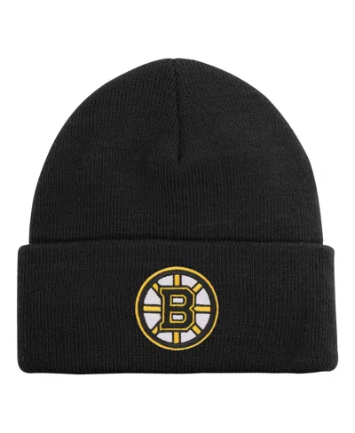 Outerstuff Kids' Big Boys And Girls Black Boston Bruins 2.0 Essential Cuffed Knit Hat