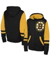 Outerstuff Big Boys And Girls Black Boston Bruins Face Off Full-zip Hoodie In Black