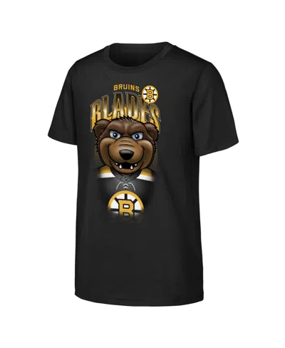 Outerstuff Kids' Big Boys' And Girls' Black Boston Bruins Mascot Highlight T-shirt