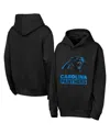 Outerstuff Big Boys And Girls Black Carolina Panthers Back To Basics Hoodie In Black