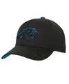 Outerstuff Big Boys And Girls Black Carolina Panthers Team Pre-curved Adjustable Hat In Black