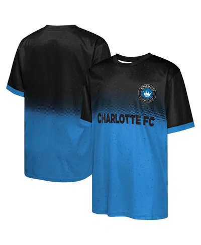 Outerstuff Kids' Big Boys And Girls Black Charlotte Fc Stalwart Defender T-shirt