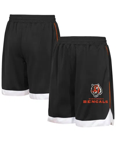Outerstuff Kids' Big Boys And Girls Black Cincinnati Bengals All Star Mesh Shorts