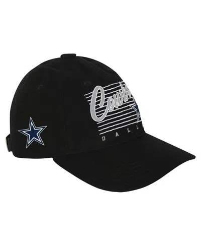 Outerstuff Kids' Big Boys And Girls Black Dallas Cowboys Retro Wooly Adjustable Hat
