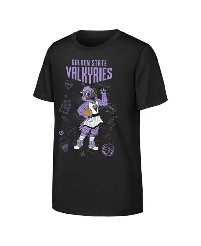 Outerstuff Kids' Big Boys And Girls Black Golden State Valkyries Iconic T-shirt