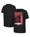 Outerstuff Big Boys And Girls Black Houston Rockets 2025 Nba Playoffs Hype T-shirt In Black