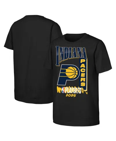 Outerstuff Kids' Big Boys And Girls Black Indiana Pacers 2025 Nba Playoffs Hype T-shirt