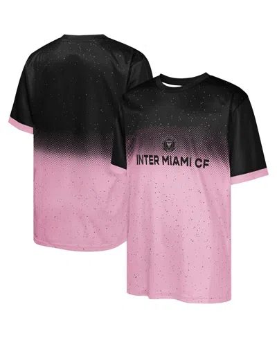 Outerstuff Kids' Big Boys And Girls Black Inter Miami Cf Stalwart Defender T-shirt