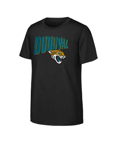Outerstuff Kids' Big Boys And Girls Black Jacksonville Jaguars Team Spirit T-shirt