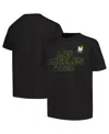 Outerstuff Big Boys And Girls Black La28 Neon Outline T-shirt In Black