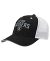Outerstuff Big Boys And Girls Black Las Vegas Raiders Core Lockup Trucker Adjustable Hat In Black