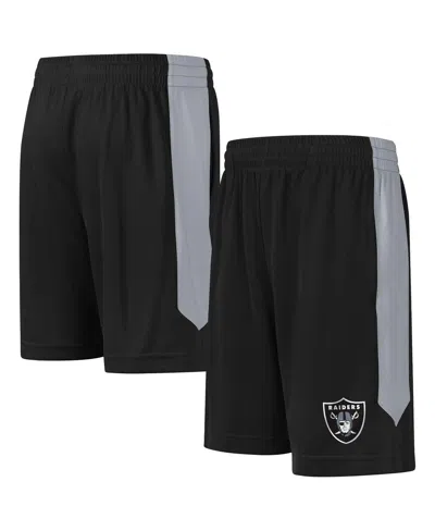 Outerstuff Kids' Big Boys And Girls Black Las Vegas Raiders Fashion Shorts