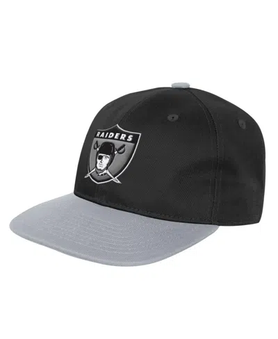 Outerstuff Kids' Big Boys And Girls Black Las Vegas Raiders True Retro Adjustable Hat