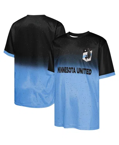 Outerstuff Kids' Big Boys And Girls Black Minnesota United Fc Stalwart Defender T-shirt