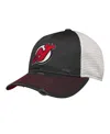 Outerstuff Big Boys And Girls Black New Jersey Devils Slouch Trucker Adjustable Hat In Black