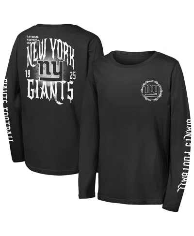 Outerstuff Kids' Youth  Black Seattle Seahawks Rumble Long Sleeve T-shirt