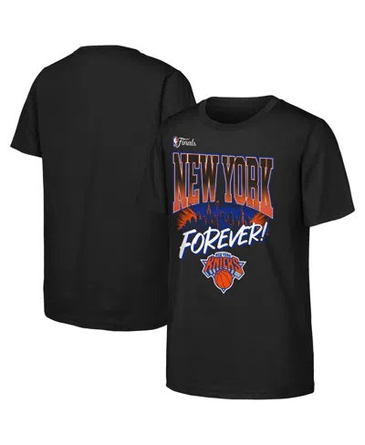 Outerstuff Kids' Big Boys' And Girls' Black New York Knicks New York Forever T-shirt