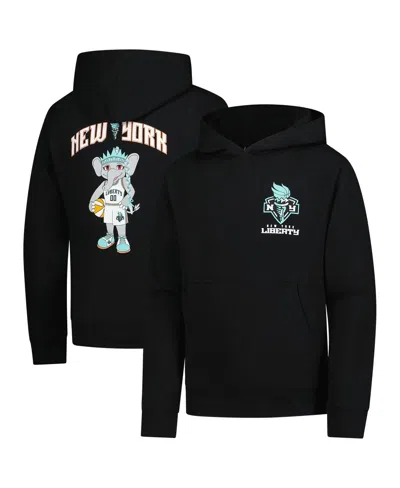 Outerstuff Babies' Big Boys And Girls Black New York Liberty Ellie Standing Mascot Hoodie