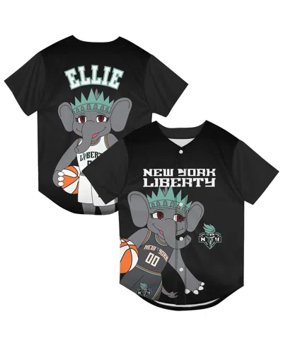 Outerstuff Kids' Big Boys And Girls Black New York Liberty Mascot Friend Mesh Fashion Jersey