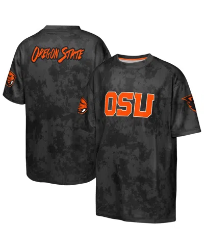 Outerstuff Kids' Big Boys' And Girls' Black Oregon State Beavers Off-side Sublimated T-shirt