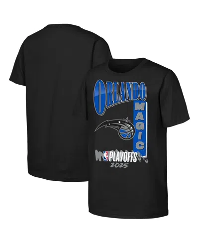Outerstuff Kids' Big Boys And Girls Black Orlando Magic 2025 Nba Playoffs Hype T-shirt