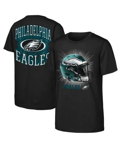 Outerstuff Kids' Big Boys' And Girls' Black Philadelphia Eagles Winning Mentality T-shirt