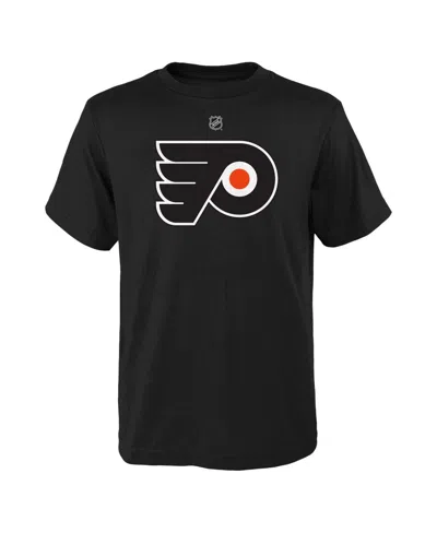 Outerstuff Kids' Big Boys And Girls Black Philadelphia Flyers Primary Logo T-shirt
