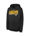 Outerstuff Youth  Black Pittsburgh Penguins Cyber Punk Performance Hoodie In Black