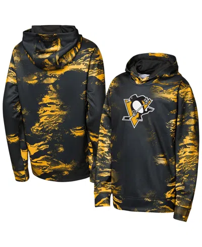Outerstuff Kids' Big Boys' And Girls' Black Pittsburgh Penguins Team Dynamics Hoodie