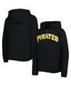 Outerstuff Big Boys And Girls Black Pittsburgh Pirates Wordmark Full-zip Fleece Hoodie In Black