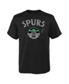 Outerstuff Big Boys And Girls Black San Antonio Spurs Star Wars The Child T-shirt In Black