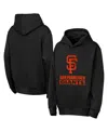 Outerstuff Big Boys And Girls Black San Francisco Giants Back To Basics Hoodie In Black