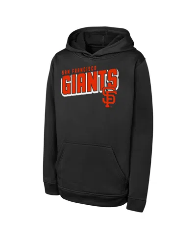 Outerstuff Kids' Big Boys And Girls Black San Francisco Giants Cyber Punk Pullover Hoodie