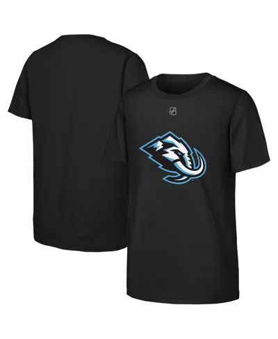 Outerstuff Kids' Big Boys And Girls Black Utah Mammoth Primary Logo T-shirt