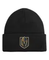 Outerstuff Big Boys And Girls Black Vegas Golden Knights 2.0 Essential Cuffed Knit Hat In Black
