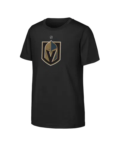 Outerstuff Kids' Big Boys And Girls Black Vegas Golden Knights Primary Logo T-shirt