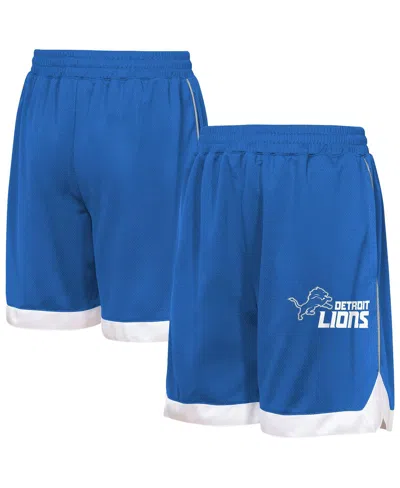 Outerstuff Kids' Big Boys And Girls Blue Detroit Lions All Star Mesh Shorts