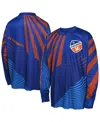 Outerstuff Big Boys And Girls Blue Fc Cincinnati Nifty Netminder Long Sleeve T-shirt