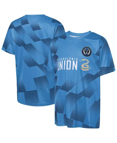 Outerstuff Kids' Big Boys And Girls Blue Philadelphia Union Sheer Thrill T-shirt